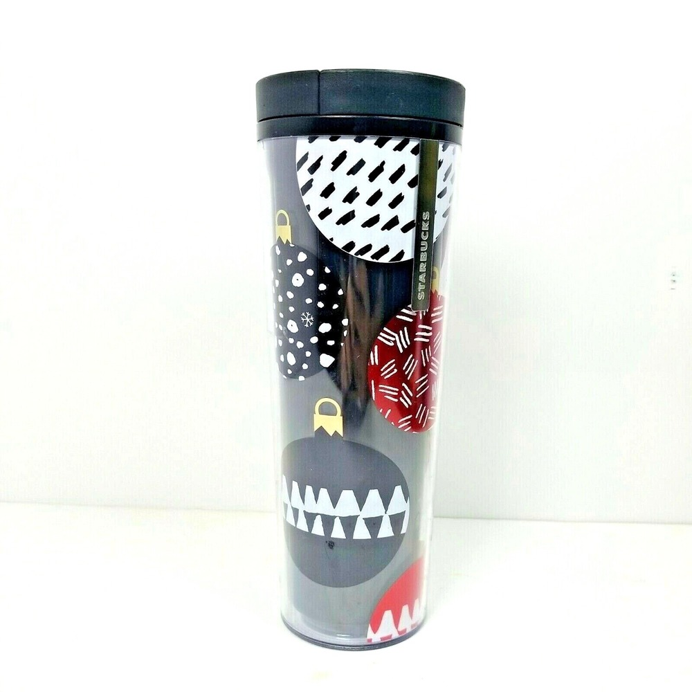 2013 Starbucks Christmas Holiday 16 oz  Tumbler Slide Top Christmas Ornaments